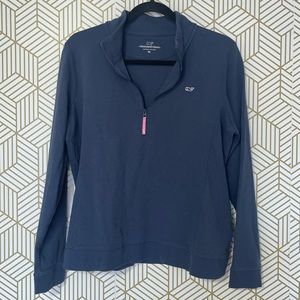 Vineyard vines navy quarter zip XL